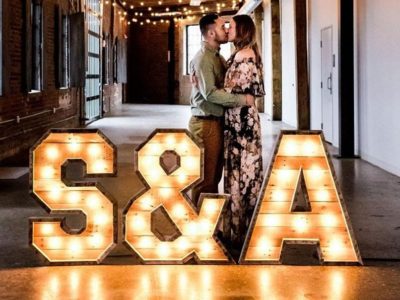 Marquee letters S&A